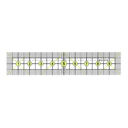 BOHIN Frankreich Zentimeter Markierungs-Lineal für Quilt- und Nähprojekte, gemischt, 10 x 2 cm BOHIN Frankreich Zentimeter Markierungs-Lineal für Quilt- und Nähprojekte, gemischt, 10 x 2 cm von Bohin