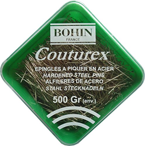 Bohin Couturex Pin Extra Fine 500g EC4 No. 36 EU, Metall, Silber, 9 x 9 x 12 cm von Bohin