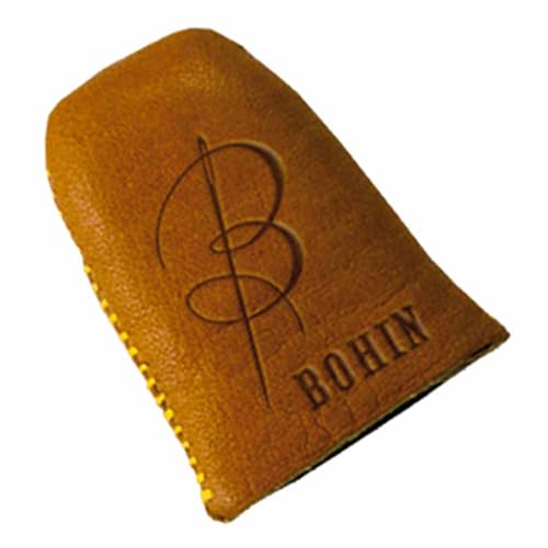 Bohin Leather Thimble Size Medium Fingerhut, Braun, Mittel von Bohin