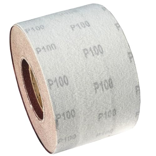 25m KLETT - Schleifpapier Rolle 115mm X 25m Korn P100 Schleifband Schleifrolle Rollenschleifpapier BOHRFUX von Bohrfux