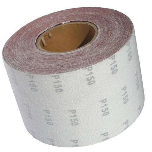 25m KLETT - Schleifpapier Rolle 115mm X 25m Korn P150 Schleifband Schleifrolle Rollenschleifpapier BOHRFUX von Bohrfux