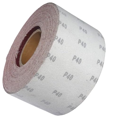 25m KLETT - Schleifpapier Rolle 93mm X 25m Korn P40 Schleifband Schleifrolle Rollenschleifpapier BOHRFUX von Bohrfux