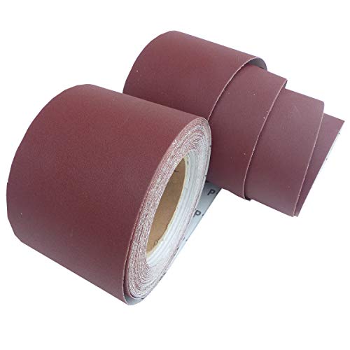 25m Schleifpapier Rolle 115mm X 25m Korn P150 Schleifband Schleifrolle Rollenschleifpapier BOHRFUX von Bohrfux