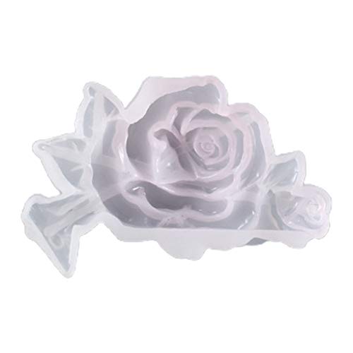 Boji Silikonform Epoxidharz, DIY Kristall Epoxidharz Form Rose Blumen Ornamente Dekorationen Silikonform von Boji