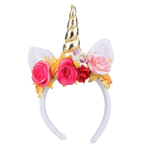 Boland - Einhorn Tiara für Erwachsene, Haarreif mit Horn und Ohren, Unicorn Kostüm, Faschingskostüme, Märchen Kostüme, Junggesellenabschied von Boland