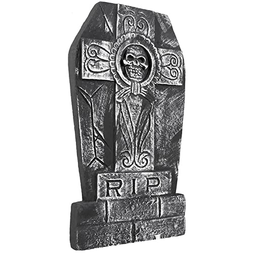 Boland 72018 Headstone Skull cross 'RIP' (50 x 27 cm) Kreuz Kostüm, Mehrfarbig, Einheitsgröße von Boland