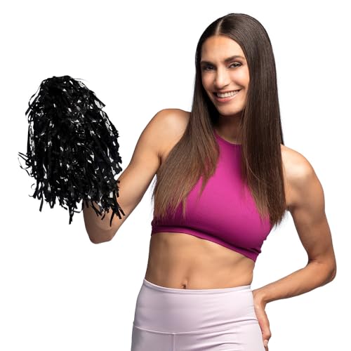 Boland - Pompons, 8 Stück, 34 cm, Puschel, Tanzwedel, Cheerleader Kostüm, Sportoutfit, High School, Football von Boland