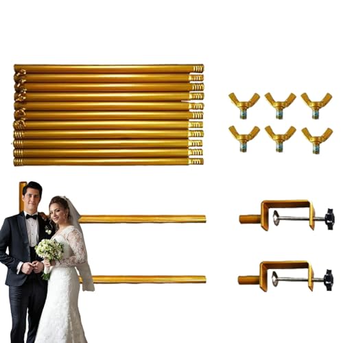 Bollisate Über dem Tischstab, Tischbogen,Goldener Metalltischbogen Klemmen | Party -Tabellengeschirr, Ballonrahmen, Tabletop -Banner -Display, Hintergrundstand für Hochzeit von Bollisate