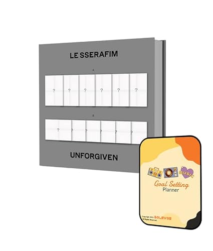 LE SSERAFIM Album - UNFORGIVEN (Weverse Ver.) B ver.+Pre Order Benefits+BolsVos Exclusive K-POP Inspired Digital Planner, Sticker Pack for Social Media von BolsVos