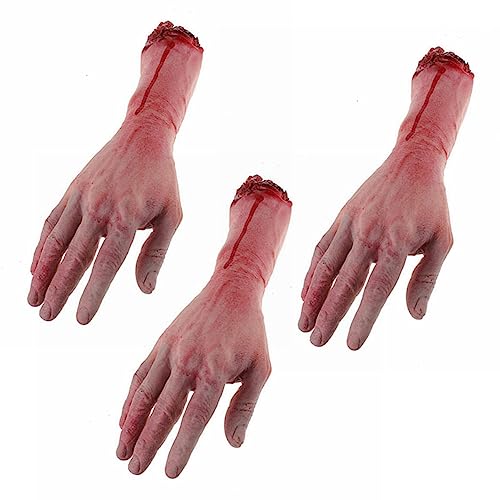 Bolvina 3X Furchter Regende Halloween Stütze des Blutigen Grauens Gefälschte Abgetrennte Life Size Arm Hand Haus 19 X 10.5cm von Bolvina