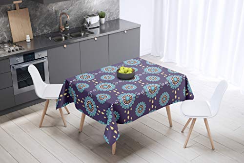 Le Jardin du Lin Kitchen Decoration, Tablecloth, 140cm x 140cm - Designed and Manufactured in Turkey von Le Jardin du Lin