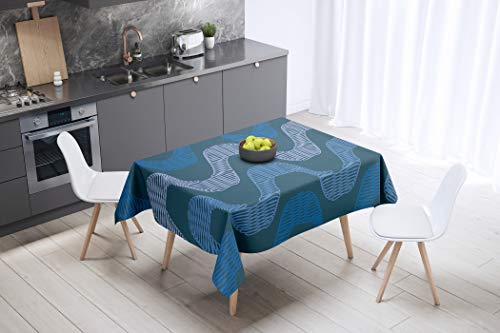 Le Jardin du Lin Kitchen Decoration, Tablecloth, 140cm x 140cm - Designed and Manufactured in Turkey von Le Jardin du Lin