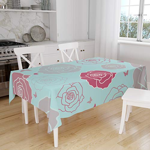 Le Jardin du Lin Kitchen Decoration, Tablecloth, 140cm x 160cm - Designed and Manufactured in Turkey von Bonamaison