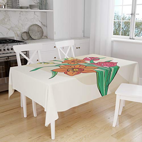 Le Jardin du Lin Kitchen Decoration, Tablecloth, 140cm x 160cm - Designed and Manufactured in Turkey von Le Jardin du Lin