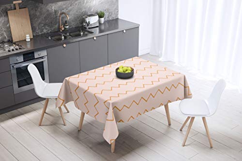 Le Jardin du Lin Küchendekoration, Tischdecke, Orange, nicht-gerade weiss, 140 x 140 Cm - Entworfen und hergestellt in der Türkei Le Jardin du Lin Küchendekoration, Tischdecke, Orange, nicht-gerade weiss, 140 x 140 Cm - Entworfen und hergestellt in der Türkei von Le Jardin du Lin