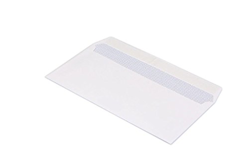 TopStar Briefumschlag DIN lang (110x220 mm) haftklebend weiß 100g 250 Stück von bong