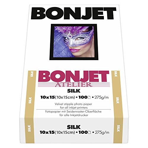 Bonjet 9013904 Atelier SILK Glossy A6 100 Druckerpapier von Bonjet