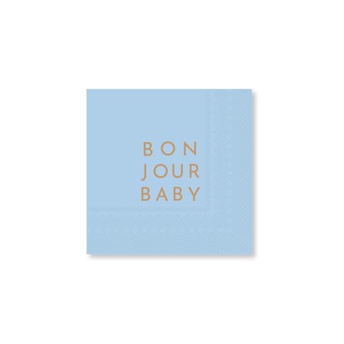 Bonjour Baby Himmelblaue Cocktail-Servietten von Bonjour Fete von Bonjour Fete