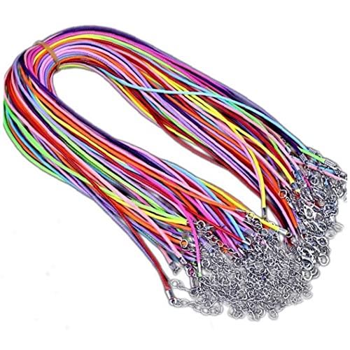 Bontannd 10 Stücke Bunte Lederschnur 1,5mm Einstellbares Geflochtenes Seil Für DIY Halskette Armband Schmuck Fundungen von Bontannd