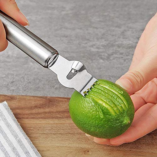 Bontannd Küche Gadgets Edelstahl Zitronenschäler Zester Rater Lime Orange Zitrusfrüchte Obst Rater Peeling Werkzeuge Bar Zubehör von Bontannd