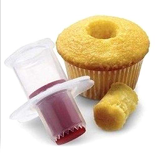 Bontannd Silikon-kolben-kreisform, Cupcake-ausstecher, Kernentferner, Muffin, Dekorationswerkzeuge, Backen, Gebäck, Zubehör von Bontannd