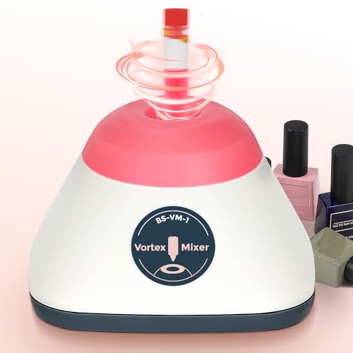 Bonvoisin Mini Vortex Mixer 3500rpm, Tap to Activate, 50ml Schnellmischung, für Laborlösungen, Tattoo-Tinten, Acrylfarben, Wimpernkleber, Gel-Lacke, Nagellacke (EU, Rosa) von Bonvoisin