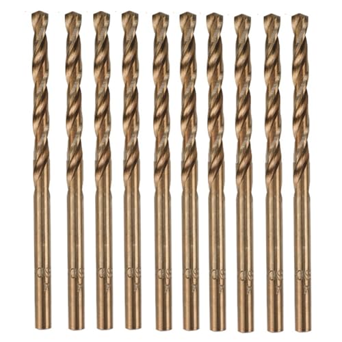 Booso 10PCS Spiralbohrer-Set M35 4,0mm 3 Edge HSS Lochbohrer für Edelstahl, und Metallbohrungen von Booso