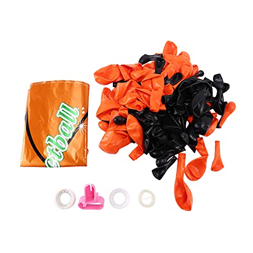 Booso 110 StüCke Basketball Thema Ballon Garland Arch Kit Schwarz Orange Luft Ballons für Basketball Sport Thema Dekor Party ZubehöR von Booso