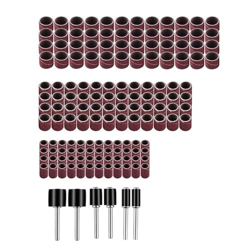 Booso 150-teiliges Set mit Sandringen, Ersatzzubehör für elektrische Mühlenbügel, Kombination zum Schleifen, Polieren, Schneiden von Booso