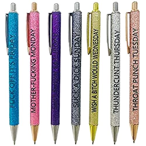 Booso Kugelschreiber-Set mit 7 Stiften für Den Alltag im BüRo Beschreibung Erwachsene Einstellung BüRogeschenk für Kollegen und von Booso