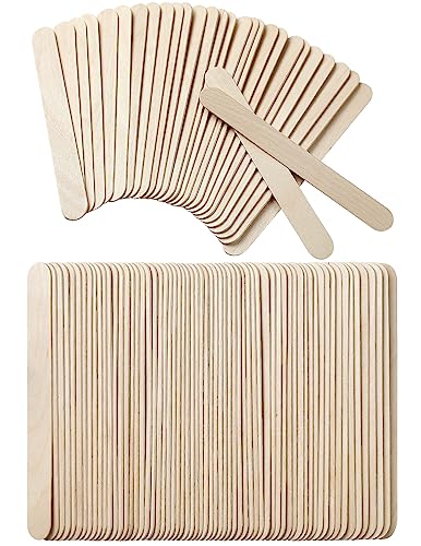 Borogo Eisstäbchen, 150 Stück, 15,2 x 1,9 cm, Naturholz, Eis am Stiel, Bastelstäbchen, Leckerli-Sticks für DIY Handwerk von Borogo