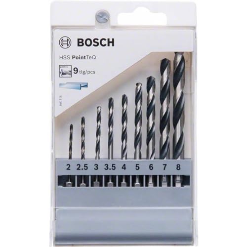 Bosch Accessories 2607002826 PointTeQ 9teilig Spiralbohrer-Set von Bosch Accessories