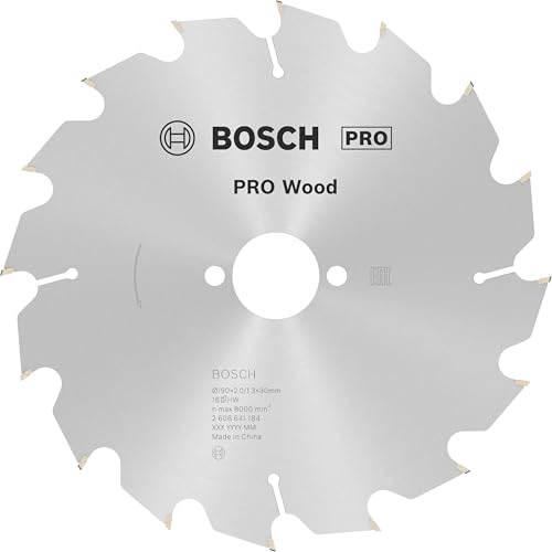 Bosch 1x PRO Wood Kreissägeblatt für Akku-Handkreissägen (für Weichholz, Hartholz, Ø mm, Professional Zubehör Handkreissäge) von Bosch