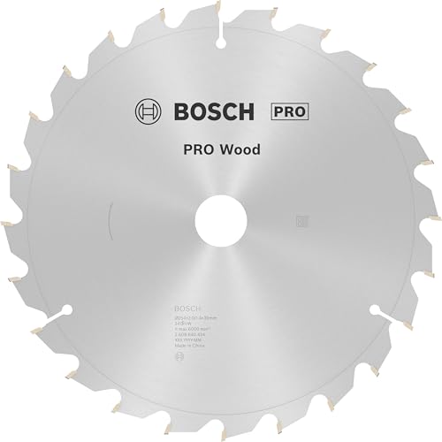 Bosch 1x PRO Wood Kreissägeblatt für Netz-Kapp‑ und Gehrungssägen (für Weichholz, Hartholz, Ø mm, Professional Zubehör Kapp- und Gehrungskreissäge) von Bosch