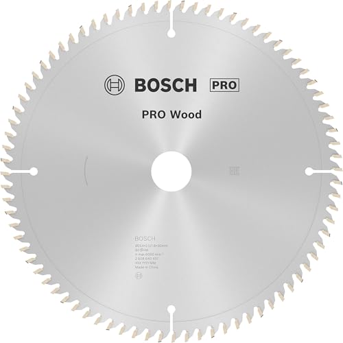 Bosch 1x PRO Wood Kreissägeblatt für Netz-Kapp‑ und Gehrungssägen (für Weichholz, Hartholz, Ø mm, Professional Zubehör Kapp- und Gehrungskreissäge) von Bosch