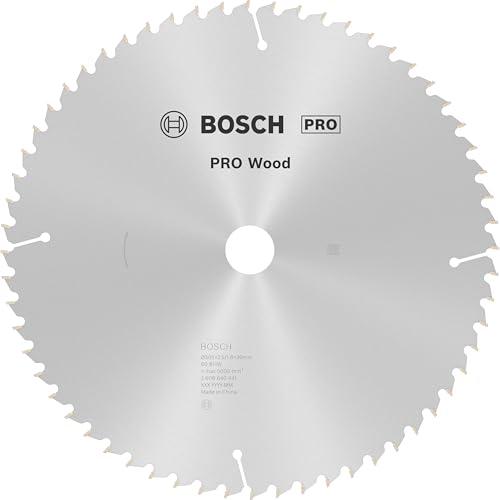 Bosch 1x PRO Wood Kreissägeblatt für Netz-Kapp‑ und Gehrungssägen (für Weichholz, Hartholz, Ø mm, Professional Zubehör Kapp- und Gehrungskreissäge) von Bosch