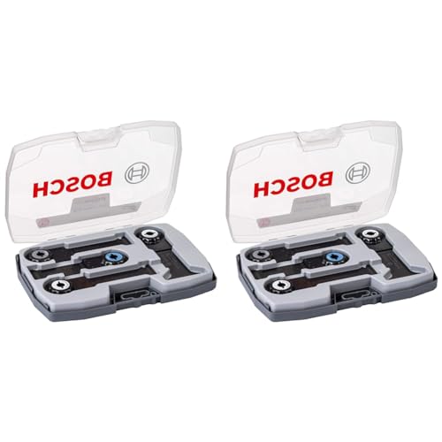 Bosch Professional 4 tlg. Tauchsägeblatt Starlock Max Best of Heavy Duty Set (für Holz & ungehärtetes Metall, Zubehör Multifunktionswerkzeug) (Packung mit 2) von Bosch