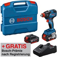 AKTION: BOSCH Professional GDX 18V-200 Akku-Drehschlagschrauber 2x 18,0 V, mit 2 Akkus mit Prämie nach Registrierung von Bosch Professional