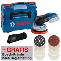 AKTION: BOSCH Professional GEX 18V-125 + M480 Akku-Exzenterschleifer-Set 18,0 V, ohne Akku mit Prämie nach Registrierung von Bosch Professional