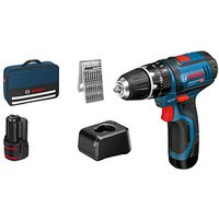 BOSCH Professional GSB 12V-15 Akku-Schlagbohrschrauber-Set 12,0 V, mit 2 Akkus von Bosch Professional