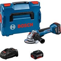 AKTION: BOSCH Professional GWS 18V-10 P Akku-Winkelschleifer-Set 18,0 V, mit 2 Akkus mit Prämie nach Registrierung von Bosch Professional