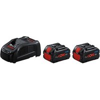 BOSCH Professional Werkzeugakku mit Ladegerät Starter Set 18V Li-Ion 2 x 5,5 Ah von Bosch Professional