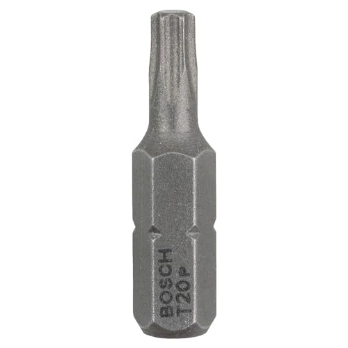 Bosch Professional Bit Extra-Hart für Innen-Torx-Schrauben (T20, Länge: 25 mm, 3 Stück), 2607001611 von Bosch