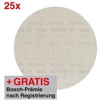 25 BOSCH EXPERT M480 Schleifblätter 180 von Bosch