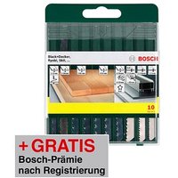 AKTION: BOSCH Stichsägeblätter-Set 10 St. mit Prämie nach Registrierung von Bosch