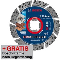 AKTION: BOSCH Diamant-Trennscheibe EXPERT MultiMaterial X-LOCK mit Prämie nach Registrierung von Bosch