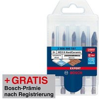 AKTION: BOSCH EXPERT HEX-9 HardCeramic Bohrer-Set, 5-teilig mit Prämie nach Registrierung von Bosch