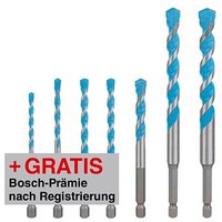 AKTION: BOSCH EXPERT HEX-9 Multi Construction Mehrzweckbohrer-Set, 7-teilig mit Prämie nach Registrierung von Bosch