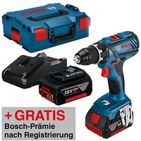 AKTION: BOSCH Professional GSR 18V-28 Akku-Bohrschrauber-Set 18,0 V, mit 2 Akkus mit Prämie nach Registrierung von Bosch Professional