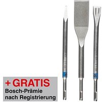 AKTION: BOSCH Meißel-Set, 3-teilig mit Prämie nach Registrierung von Bosch